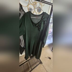 Jessica Howard Dark Green Knit Dress